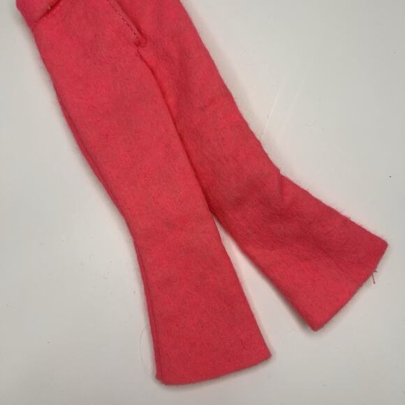 Vintage 1960s Barbie Doll Clone Neon Pink Sweater And Pants Soft - Picture 7 of 7